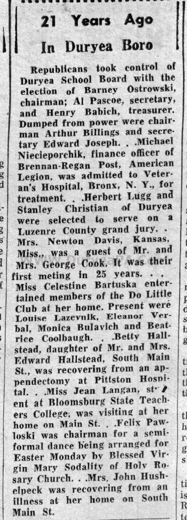 Duryea Pennsylvania Historical Homepage